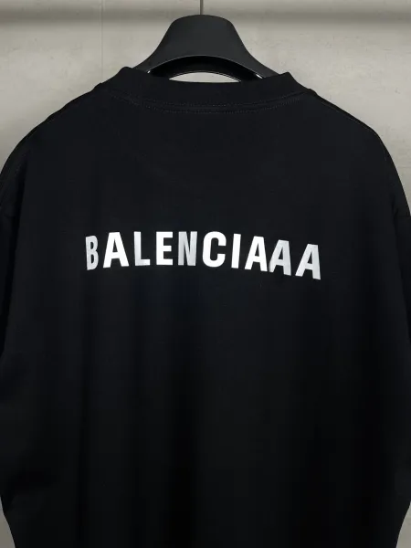 Balenciaga BALENCIAAA Black Oversized T-Shirt - 7