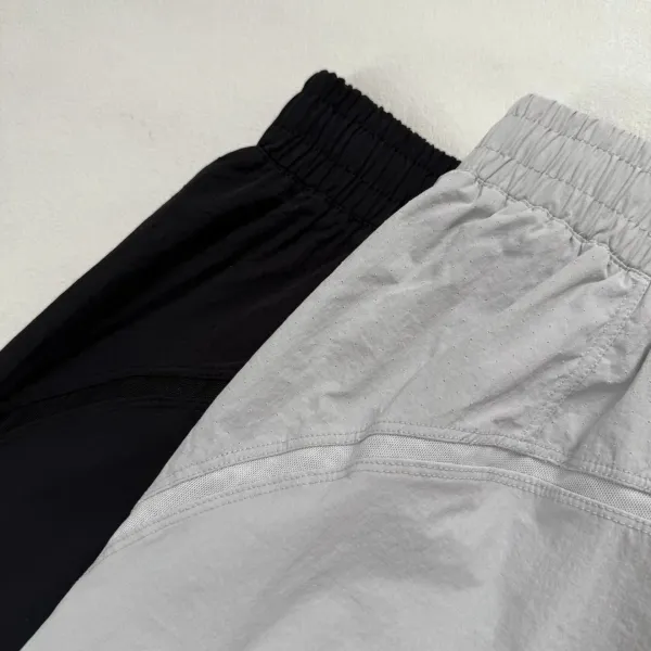 Design Drawstring Waist Pants Light Gray Pants - 22