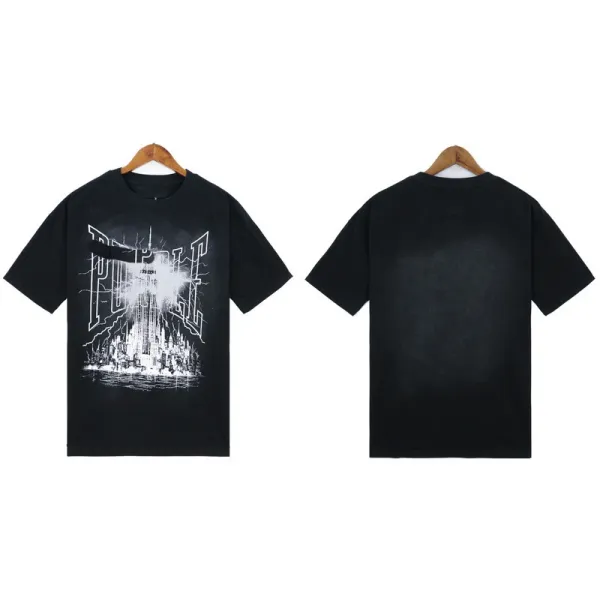 Nirvana x Unknown Brand Arch Logo Washed Army Green T-Shirt - 30