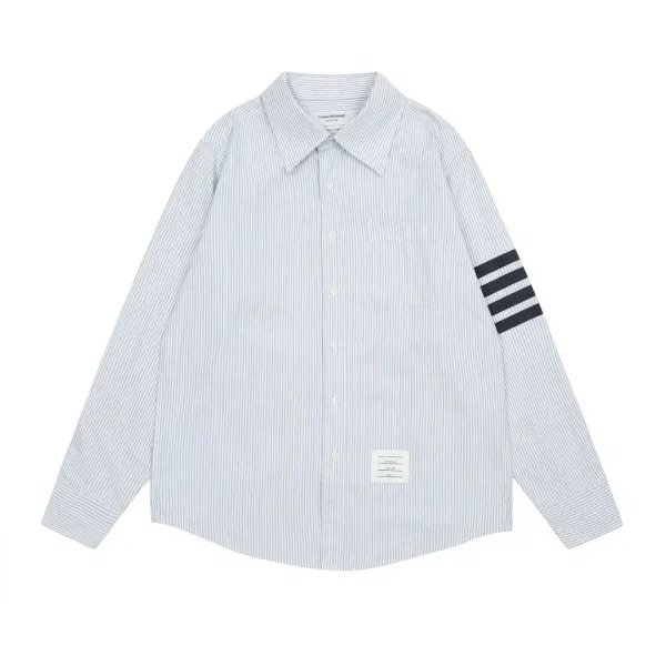 Thom Browne Classic 4-Bar T-Shirt White Gray Black - 18