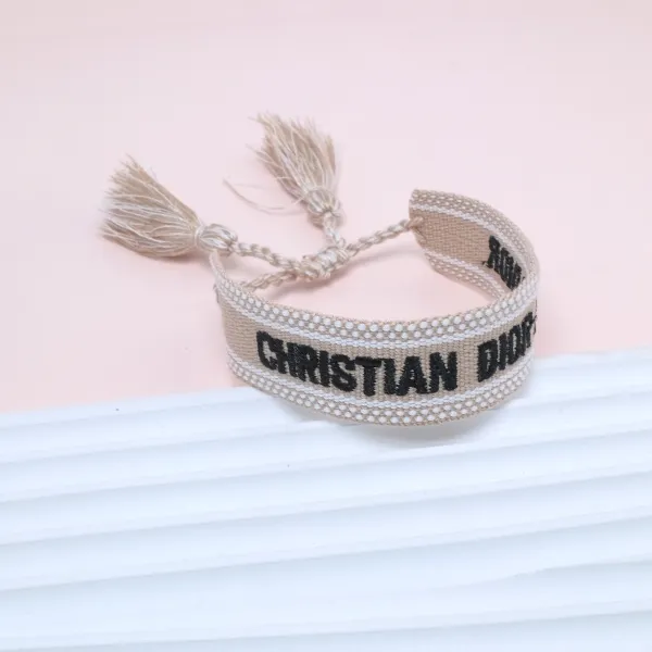 Dior Oblique Woven Bracelet Beige Bracelet - 1