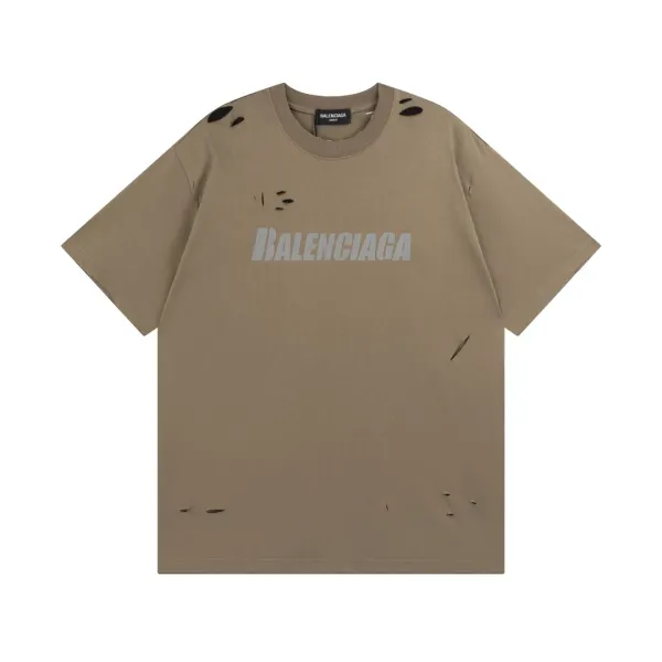 Balenciaga Logo Print Black T-Shirt - 12