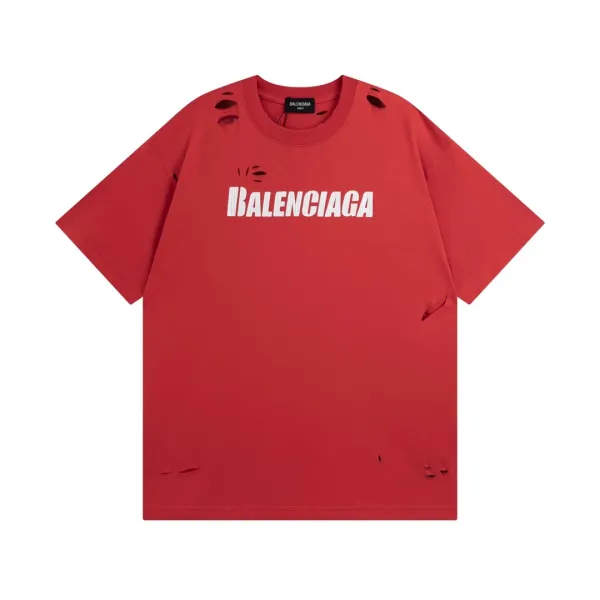 Balenciaga Logo Print Black T-Shirt - 9