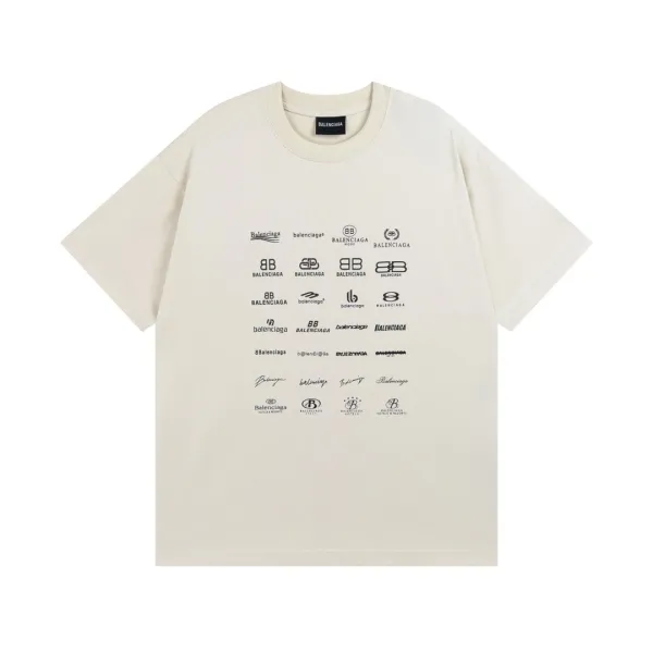 Balenciaga Logo Print Black T-Shirt - 16