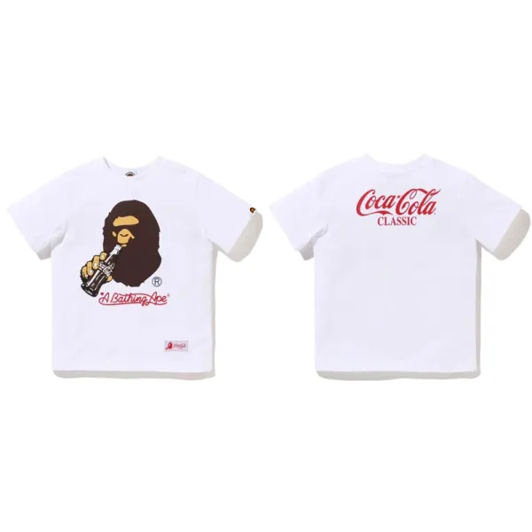 A Bathing Ape x Coca-Cola Classic Graphic T-Shirt White - 1