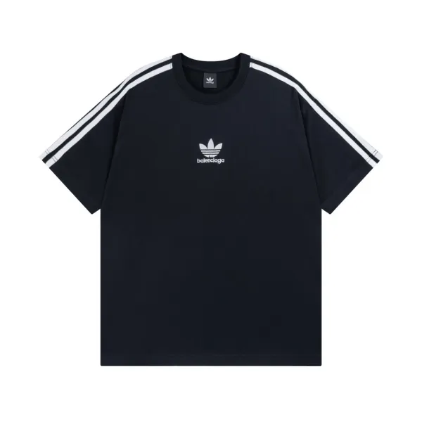 Balenciaga Logo Print Black T-Shirt - 35