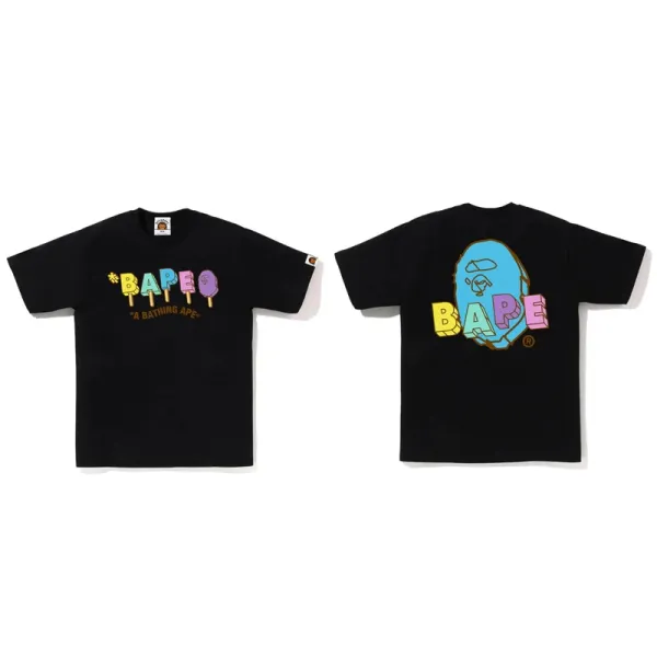 A Bathing Ape Ice Pop Graphic T-Shirt Black - 1