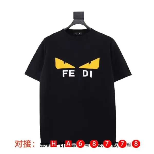 Fendi Monster Eyes Logo White T-Shirt - 7