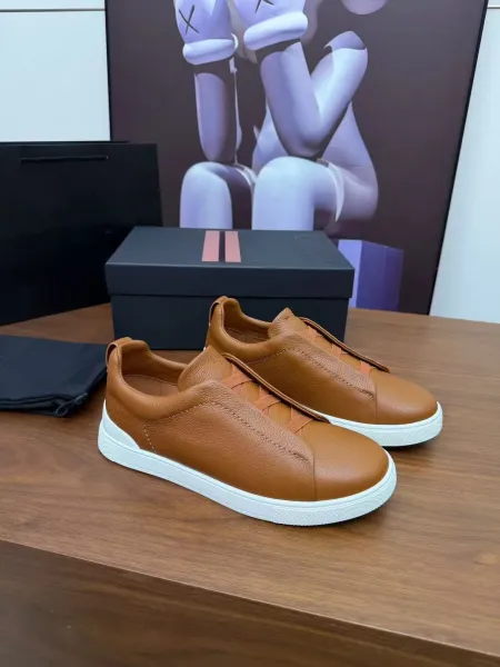 Hogan Interactive Brown Leather Slip-On Sneakers - 9
