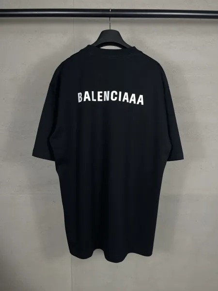 Balenciaga BALENCIAAA Black Oversized T-Shirt - 5