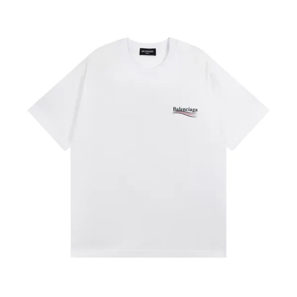 Balenciaga Logo Print Black T-Shirt - 7