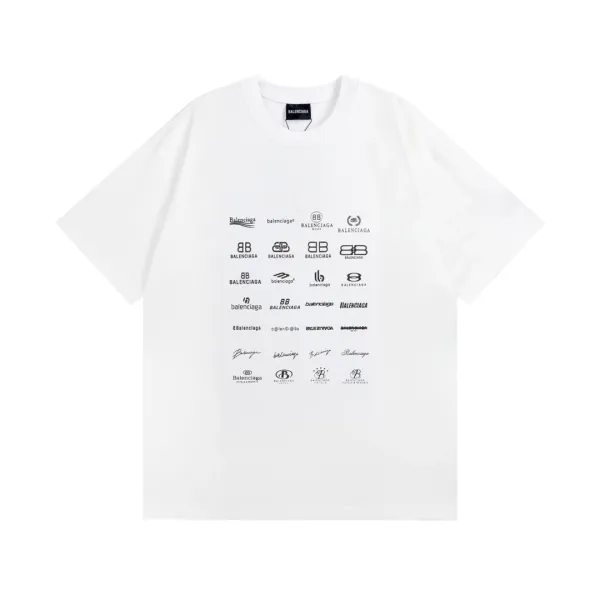 Balenciaga Logo Print Black T-Shirt - 15