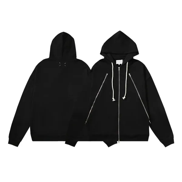 Maison Margiela Replica Zip-Up Hoodie Black - 1