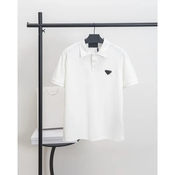 Prada Re-Nylon Polo White Polo - 1