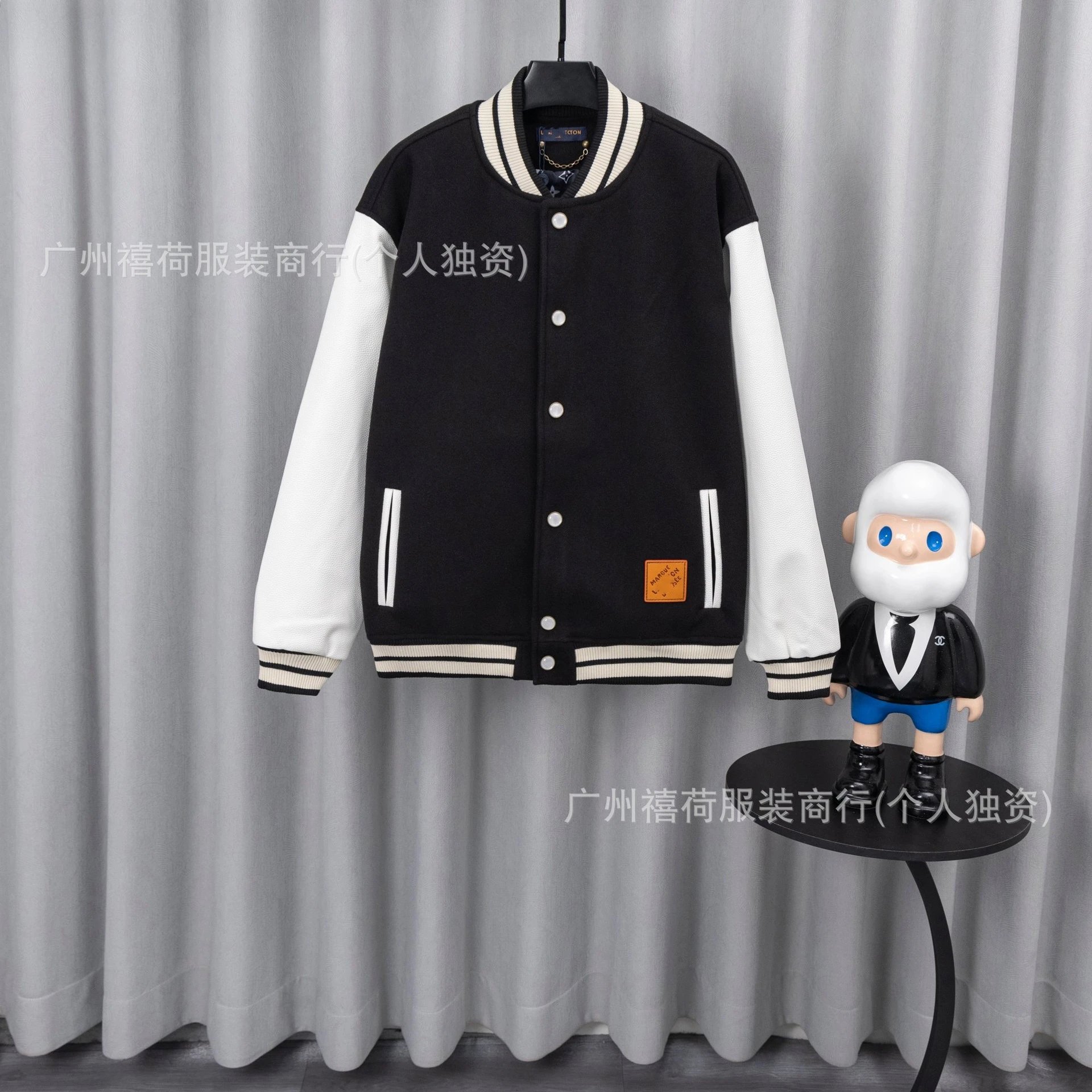 Classic Casual Jacquard Baseball Jacket photo 4