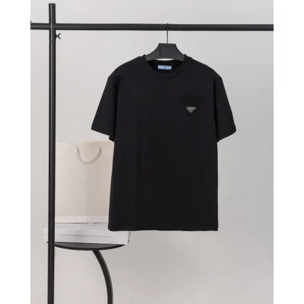 Prada Logo Pocket T-Shirt Black - 1