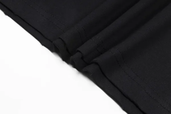 Balenciaga Logo Print Black T-Shirt - 40