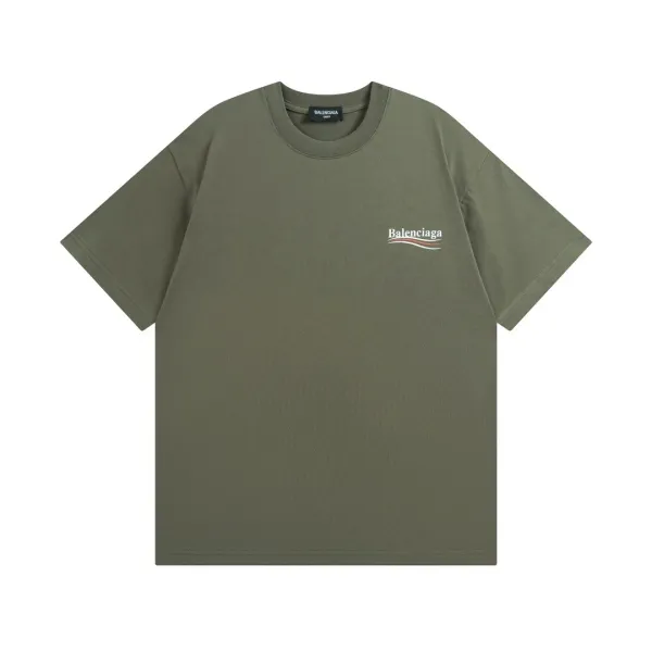 Balenciaga Logo Print Black T-Shirt - 5