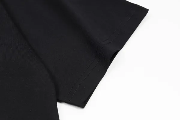 Balenciaga Logo Print Black T-Shirt - 38