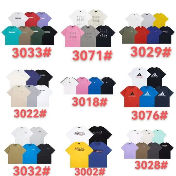 Balenciaga Logo Print Black T-Shirt - 3