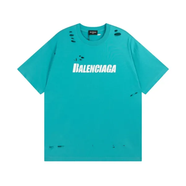 Balenciaga Logo Print Black T-Shirt - 11