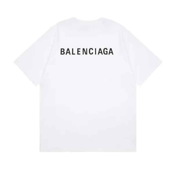 Balenciaga Logo Print Black T-Shirt - 31
