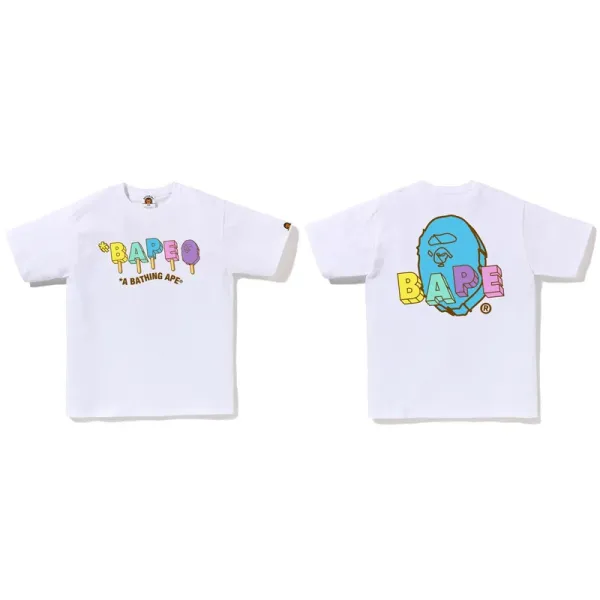 A Bathing Ape Ice Pop Graphic T-Shirt White - 1