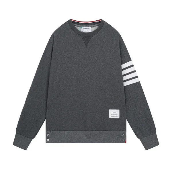 Thom Browne Classic 4-Bar T-Shirt White Gray Black - 10