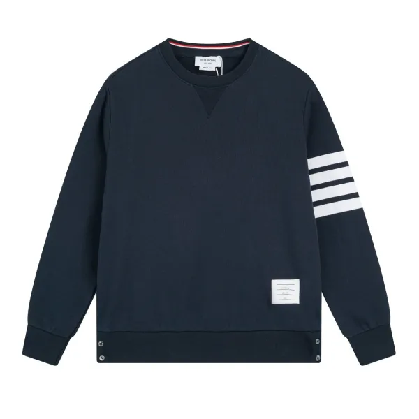 Thom Browne Classic 4-Bar T-Shirt White Gray Black - 11