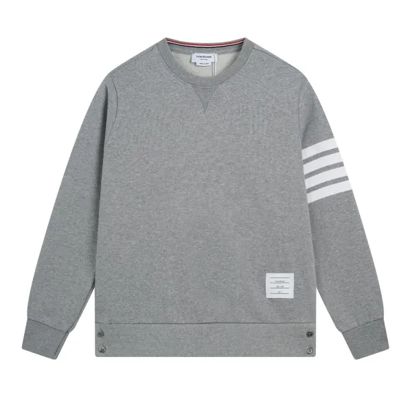 Thom Browne Classic 4-Bar T-Shirt White Gray Black - 13
