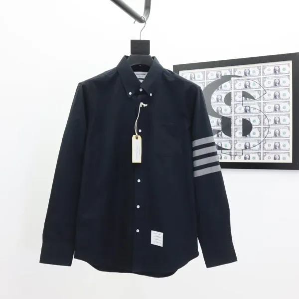 Thom Browne Classic 4-Bar T-Shirt White Gray Black - 22