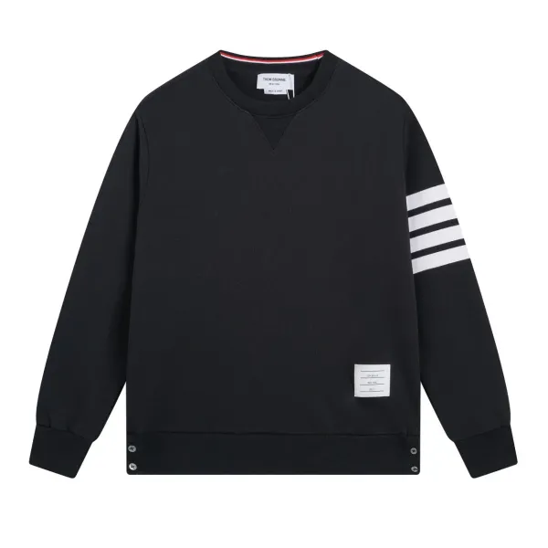 Thom Browne Classic 4-Bar T-Shirt White Gray Black - 12
