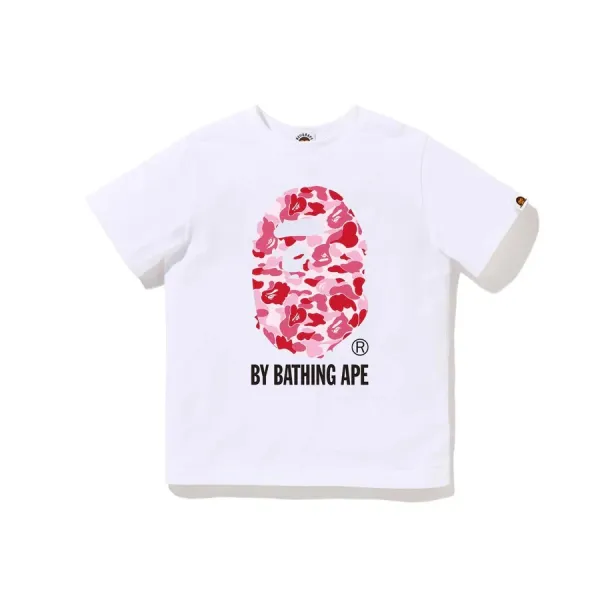 A Bathing Ape Pink Camo Ape Head T-Shirt - 1