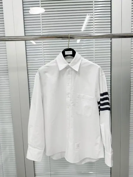 Thom Browne Classic 4-Bar T-Shirt White Gray Black - 19