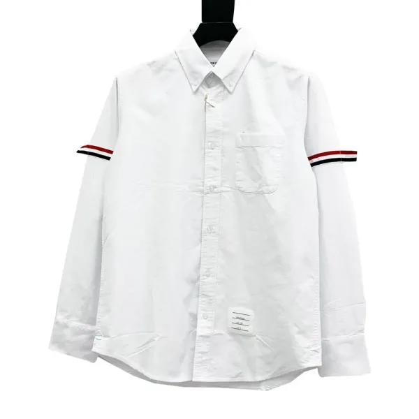 Thom Browne Classic 4-Bar T-Shirt White Gray Black - 21