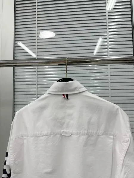 Thom Browne Classic 4-Bar T-Shirt White Gray Black - 44