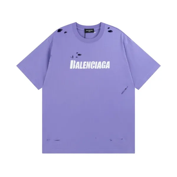 Balenciaga Logo Print Black T-Shirt - 10