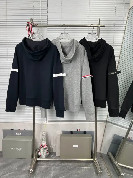 Thom Browne Classic Four-Bar Stripe Zip-Up Hoodie and Sweatpants Set - 19