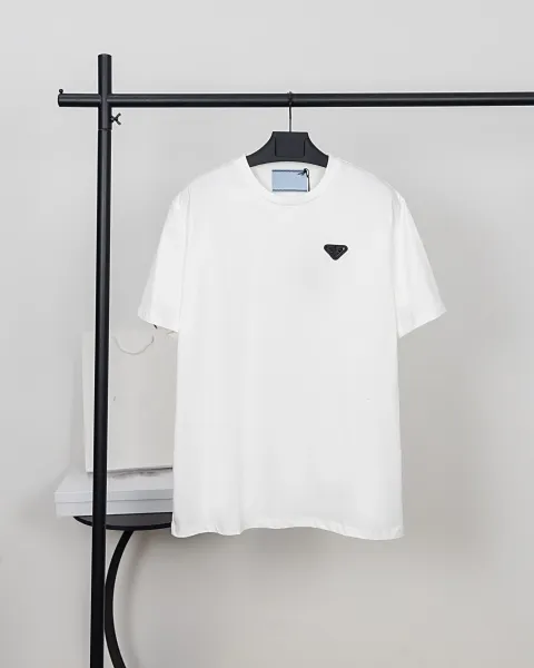 Prada Re-Nylon Triangle Logo White T-Shirt - 20