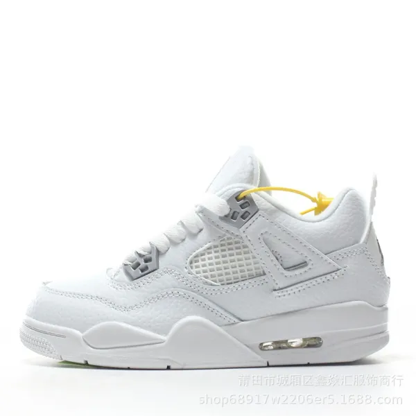 Air Jordan 4 White Cement Reimagined Sneakers - 1