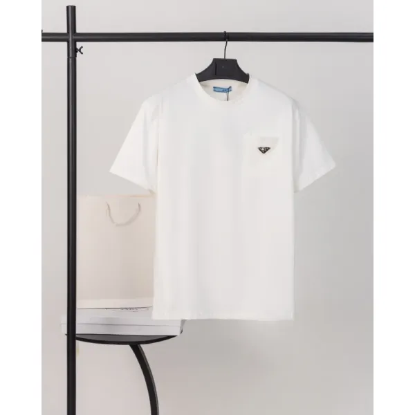 Prada Re-Nylon Pocket T-Shirt White - 1