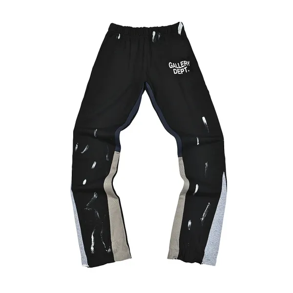 Gallery Dept. Paint-Splatter Sweatpants Black - 1