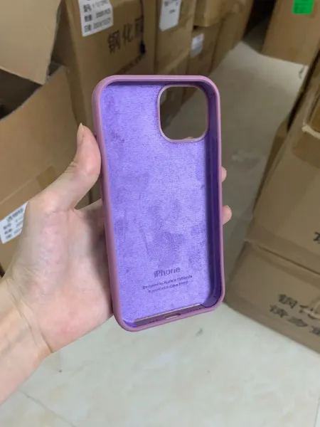 Apple iPhone Silicone Case Purple Phone-Case - 1