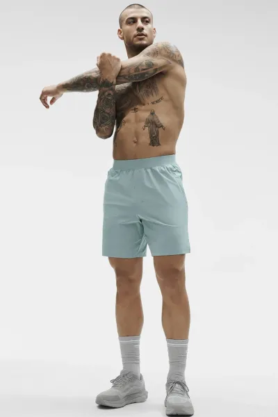 Lululemon Commission Shorts Light Blue Shorts - 4