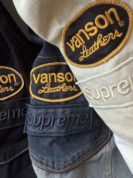 Supreme x Cordura Black Embossed Logo Motorcycle Jacket - 32