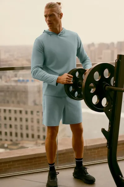 Lululemon Commission Shorts Light Blue Shorts - 5
