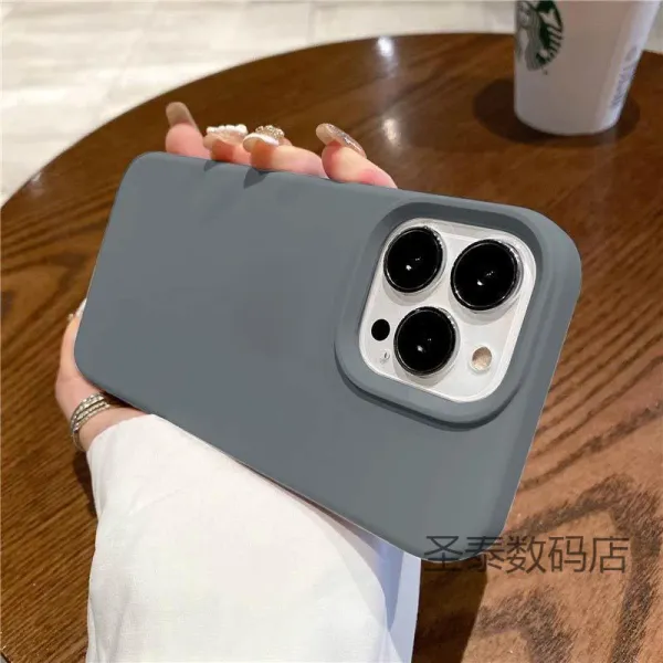 Generic Matte Gray Phone Case for iPhone 15 Pro Max - 1