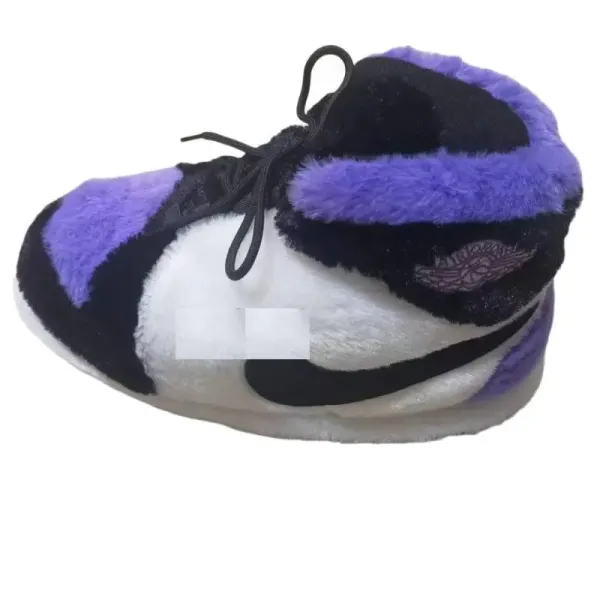 Air Jordan 1 High 'Court Purple' Fuzzy Slippers - 1