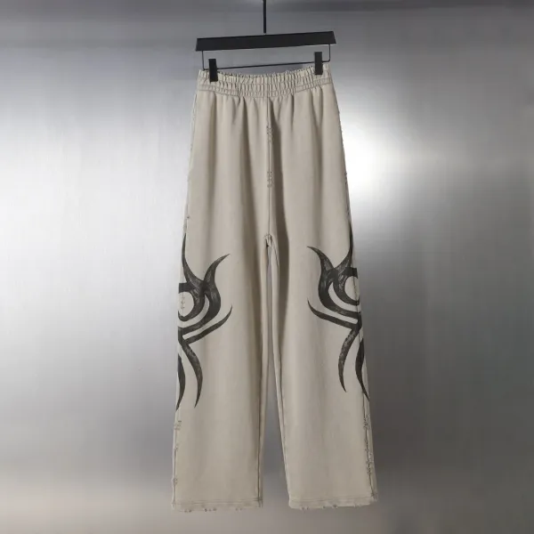 Off-White x Virgil Abloh Art Print Wide-Leg Sweatpants White - 8
