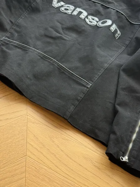 Supreme x Cordura Black Embossed Logo Motorcycle Jacket - 17